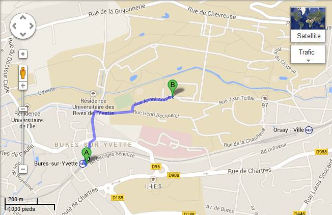 Itinéraire Google